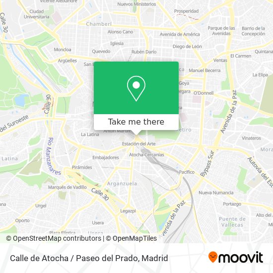 Calle de Atocha / Paseo del Prado map