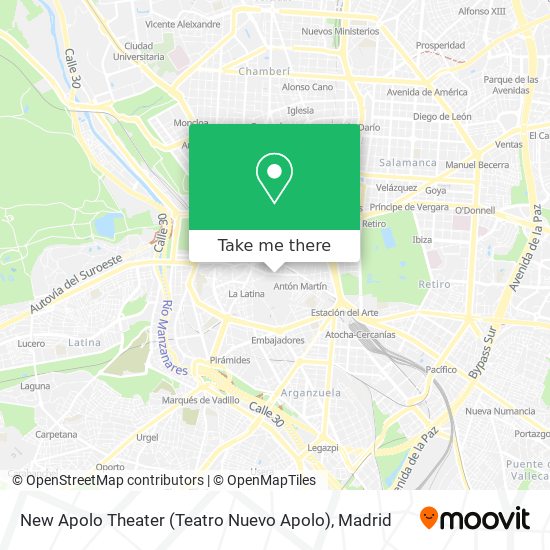 mapa New Apolo Theater (Teatro Nuevo Apolo)