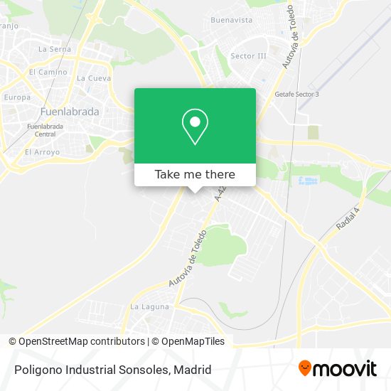 Poligono Industrial Sonsoles map