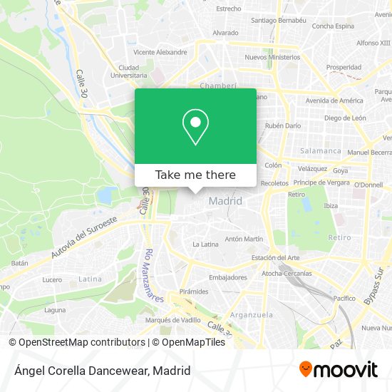 Ángel Corella Dancewear map