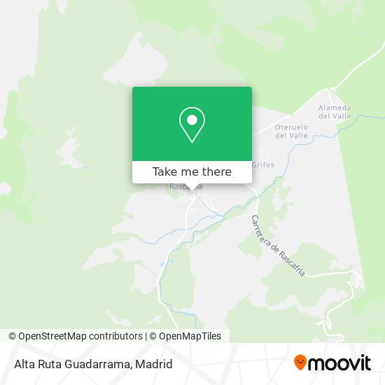 Alta Ruta Guadarrama map