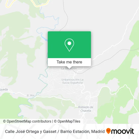 Calle José Ortega y Gasset / Barrio Estación map