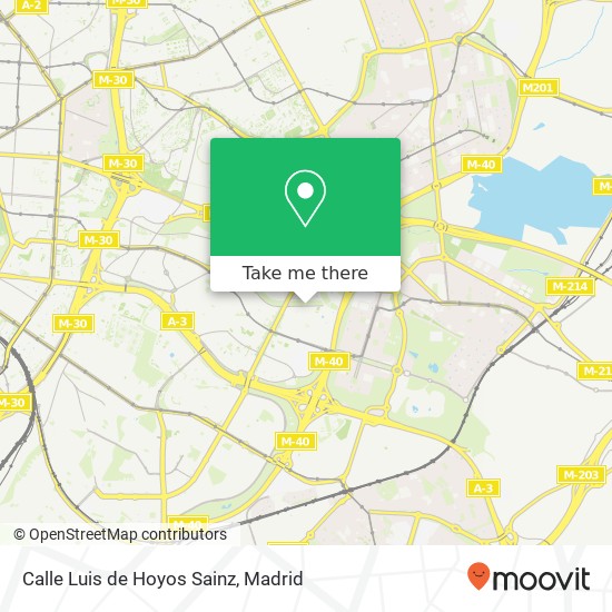 Calle Luis de Hoyos Sainz map