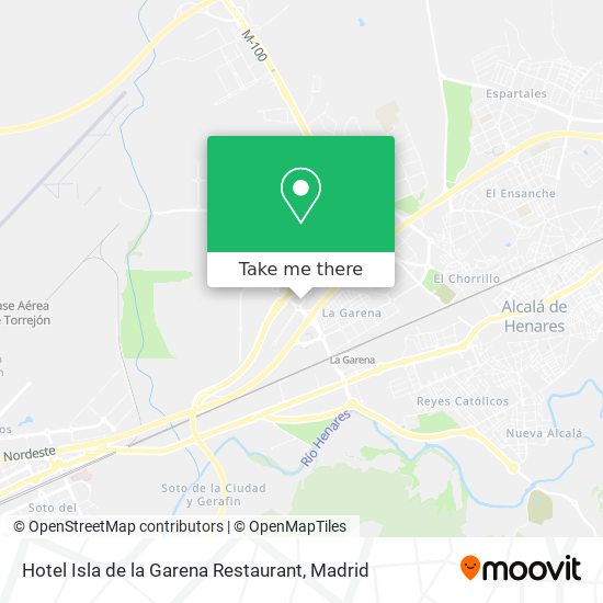 Hotel Isla de la Garena Restaurant map