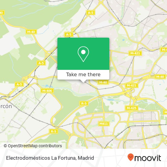 Electrodomésticos La Fortuna map