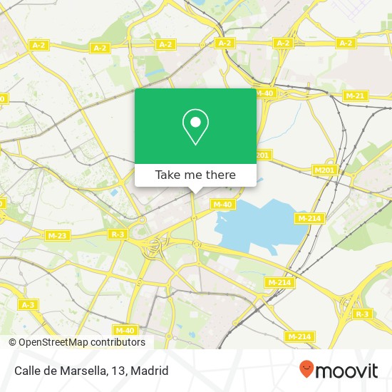 mapa Calle de Marsella, 13