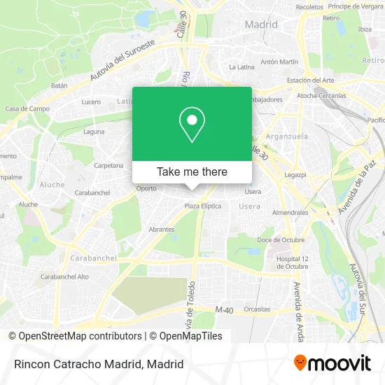 Rincon Catracho Madrid map