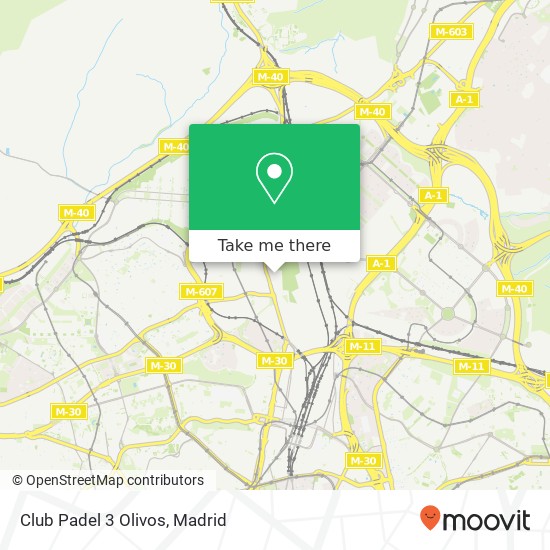 Club Padel 3 Olivos map