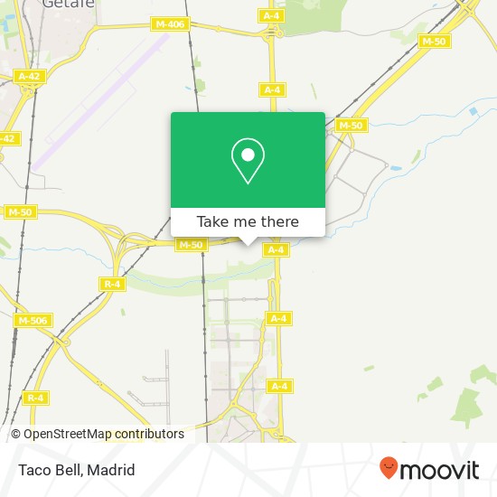 mapa Taco Bell