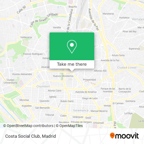 Costa Social Club map