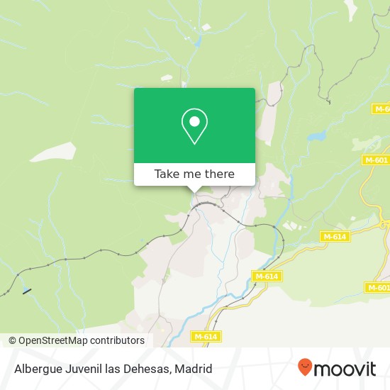 mapa Albergue Juvenil las Dehesas