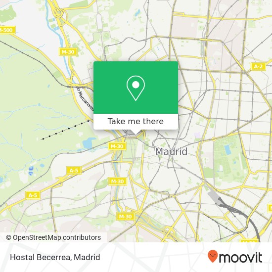 mapa Hostal Becerrea