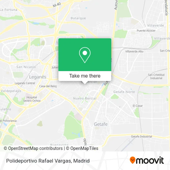 mapa Polideportivo Rafael Vargas