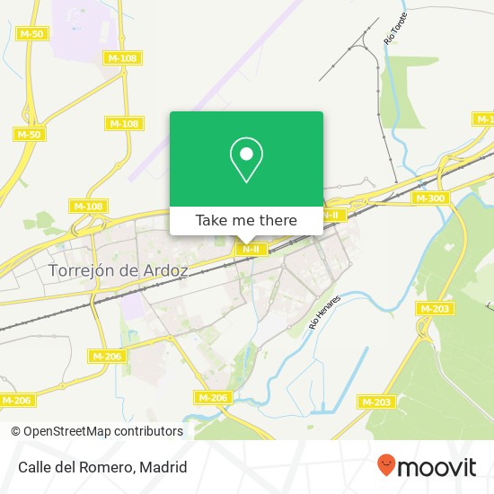 mapa Calle del Romero