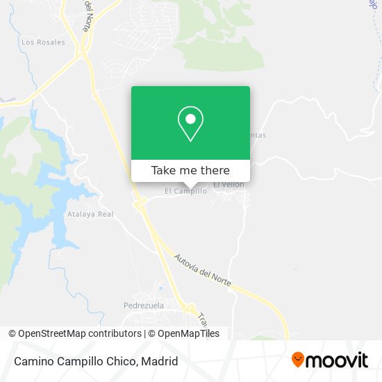 Camino Campillo Chico map