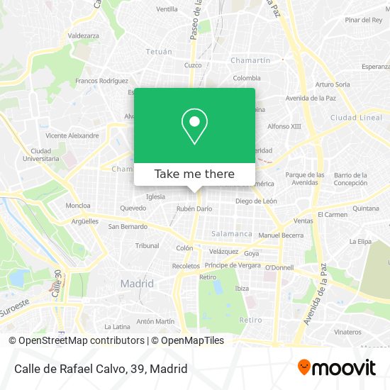 mapa Calle de Rafael Calvo, 39
