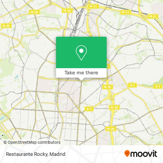 Restaurante Rocky map