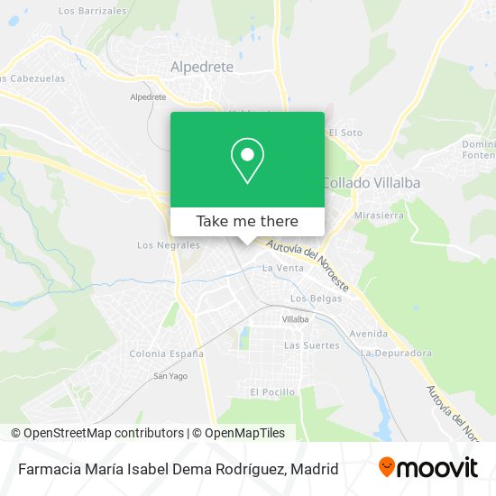 mapa Farmacia María Isabel Dema Rodríguez