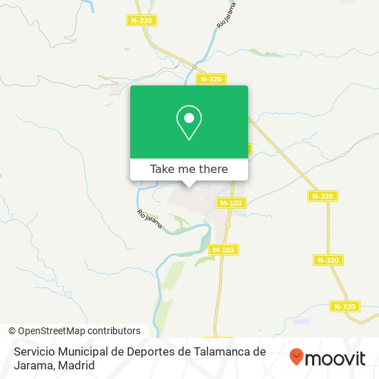 Servicio Municipal de Deportes de Talamanca de Jarama map