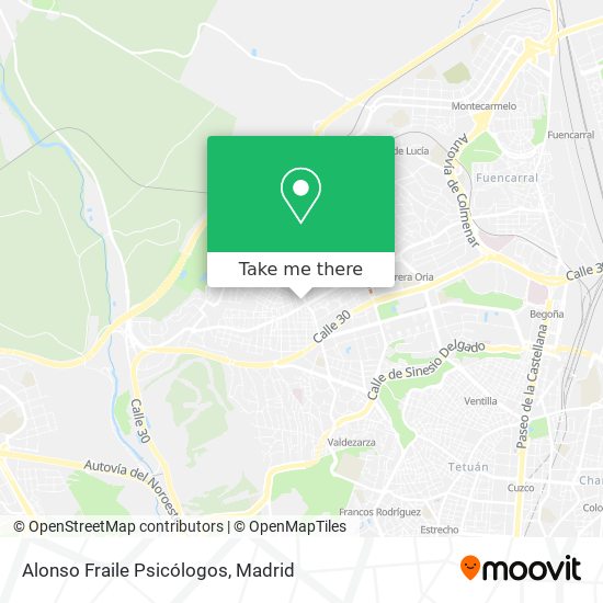 Alonso Fraile Psicólogos map