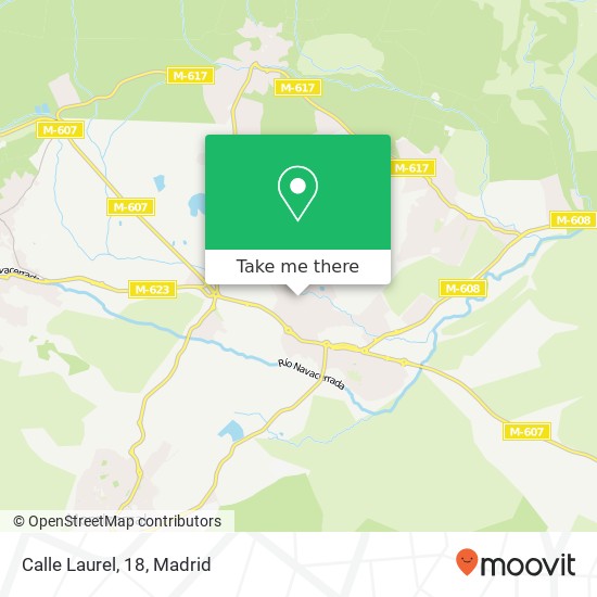 mapa Calle Laurel, 18