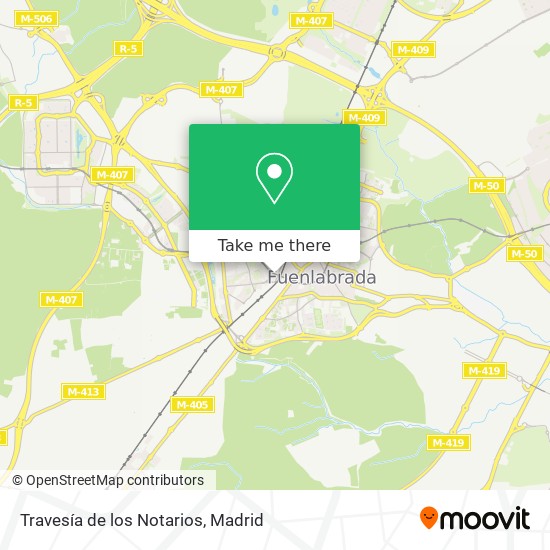 Travesía de los Notarios map