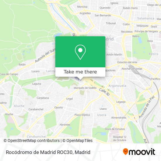 Rocódromo de Madrid ROC30 map