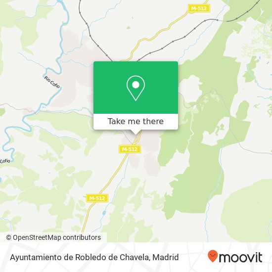 Ayuntamiento de Robledo de Chavela map