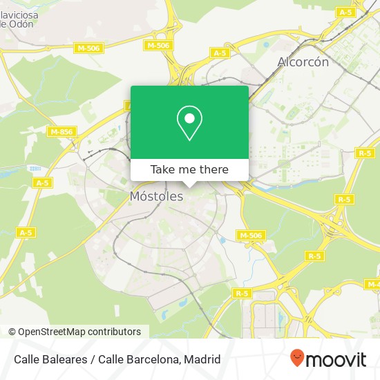 Calle Baleares / Calle Barcelona map