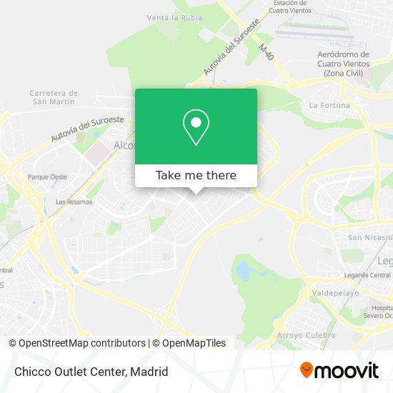 Chicco Outlet Center map