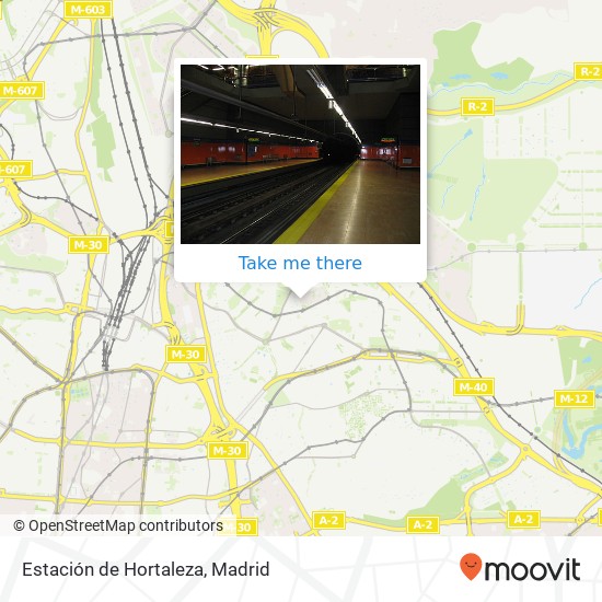 mapa Estación de Hortaleza