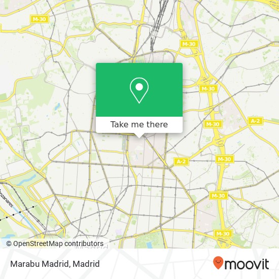 Marabu Madrid map