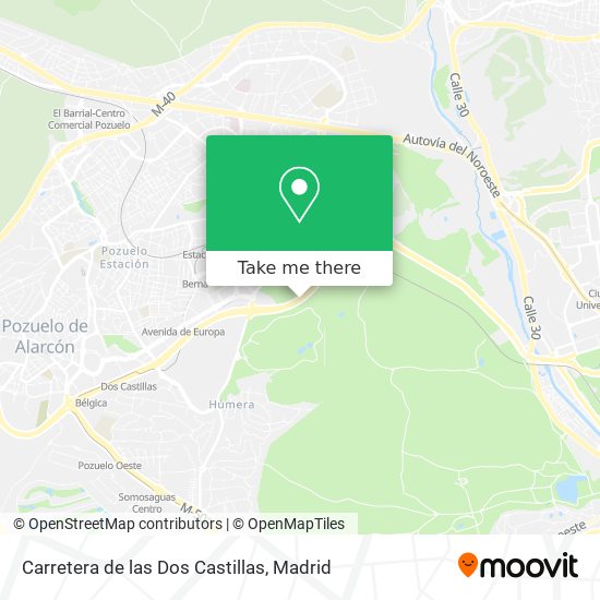 Carretera de las Dos Castillas map