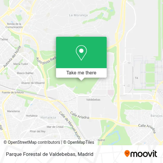 Parque Forestal de Valdebebas map