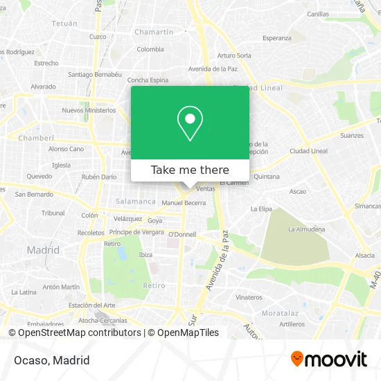 Ocaso map