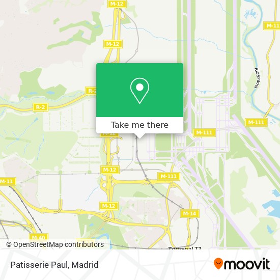 mapa Patisserie Paul