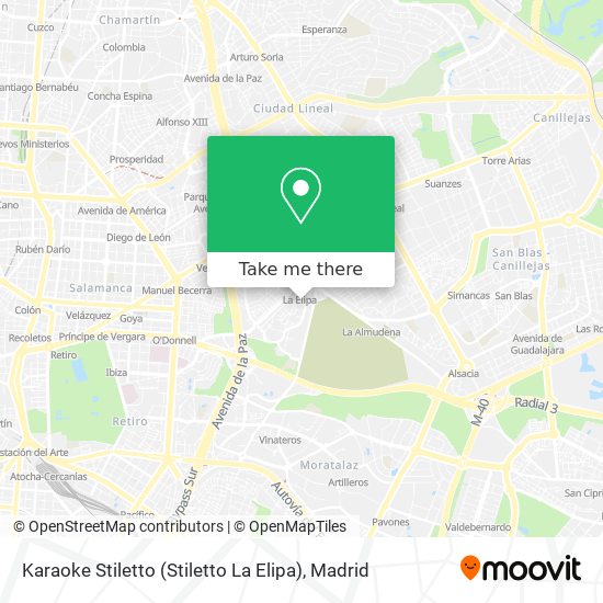 Karaoke Stiletto (Stiletto La Elipa) map