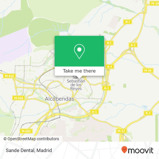 mapa Sande Dental