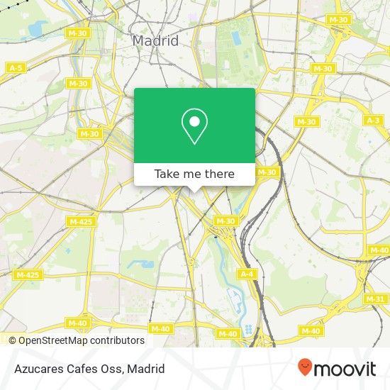 Azucares Cafes Oss map