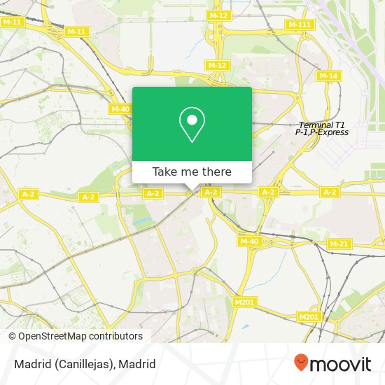 mapa Madrid (Canillejas)