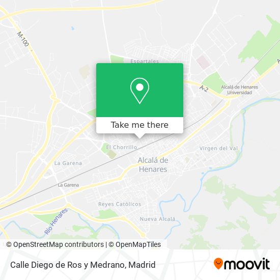 mapa Calle Diego de Ros y Medrano