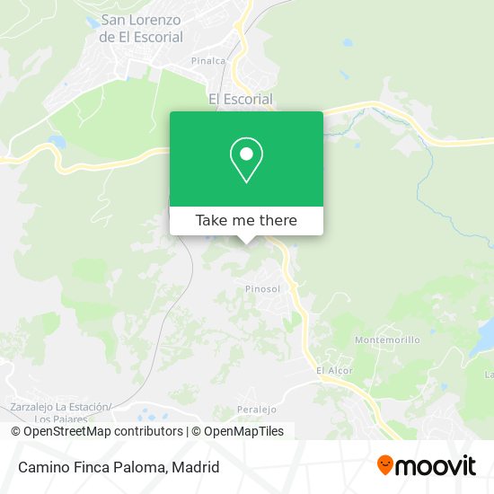 Camino Finca Paloma map