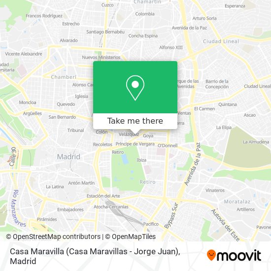 Casa Maravilla (Casa Maravillas - Jorge Juan) map