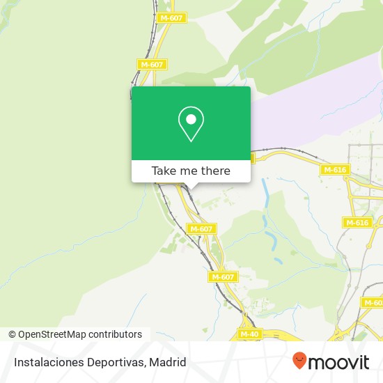 Instalaciones Deportivas map