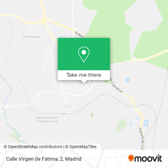 mapa Calle Virgen de Fátima, 2