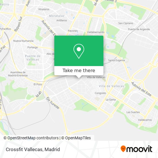 Crossfit Vallecas map