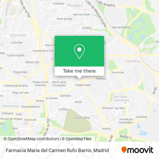 Farmacia María del Carmen Rufo Barrio map