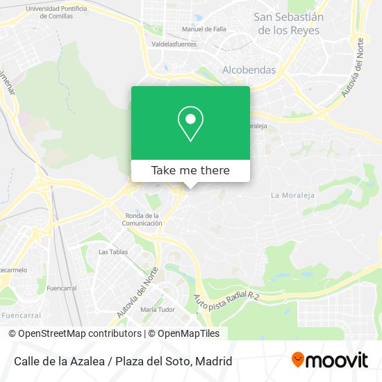 mapa Calle de la Azalea / Plaza del Soto