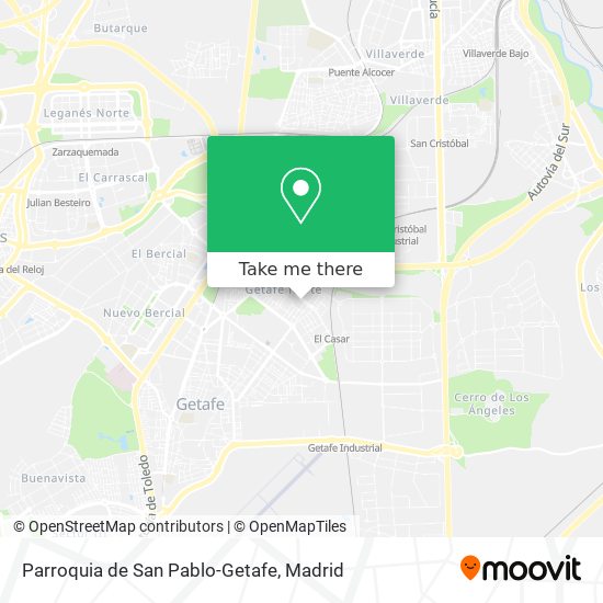 Parroquia de San Pablo-Getafe map