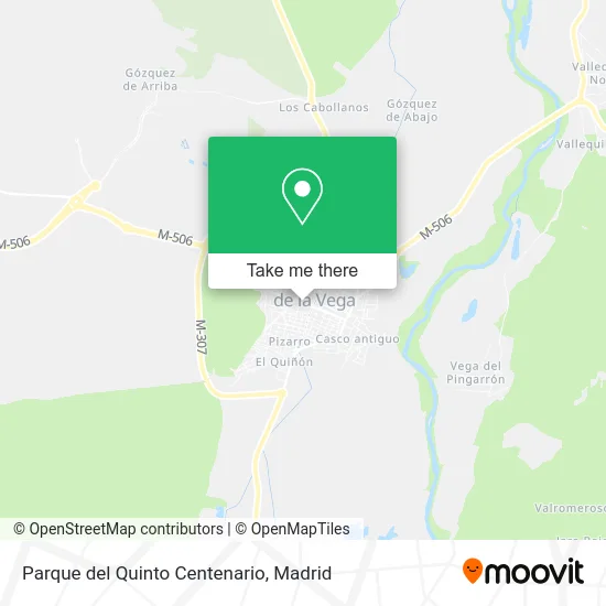 Parque del Quinto Centenario map